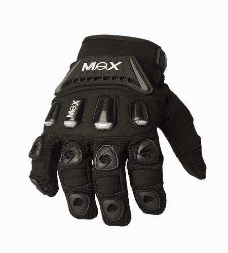 GUANTES MOTOCROSS MAX VMX14 (NEGRO) L/PREMIUM TALLE L [MVMX14N/L]